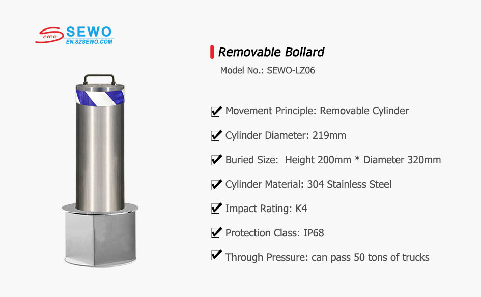 SEWO Removable Bollard